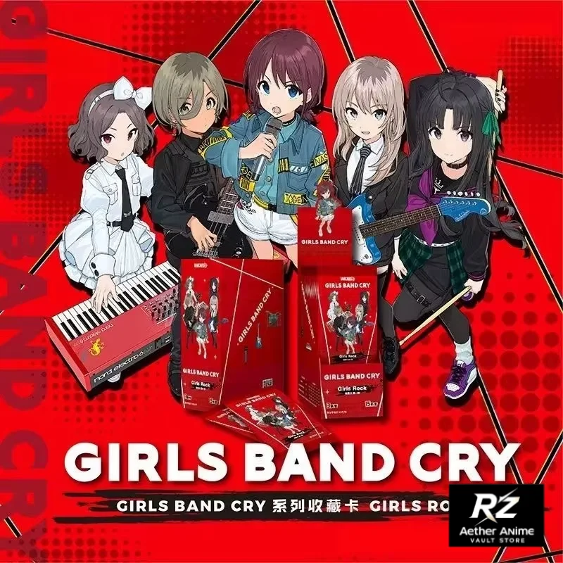 Girls Band Cry Collectible Cards GBC Series Cartoon ISERI NINA Cards Tabletop Game Anime Merch Holiday Gift Trendy Toy Whole Box
