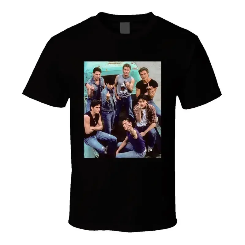 Outsiders Flipping The Bird Funny 80s Retro Movie T Shirt