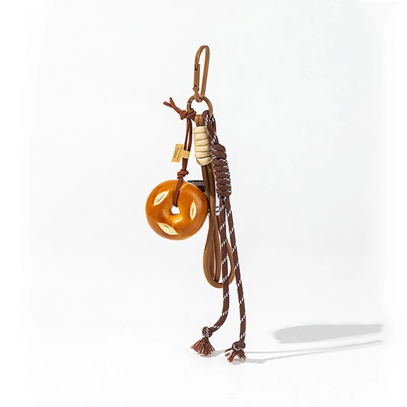 حبل مضفر حقيبة قلادة عالية الجودة المفاتيح قلادة لطيف القلوية المياه الخبز Ins حقيبة قلادة قلادة الشوكولاته