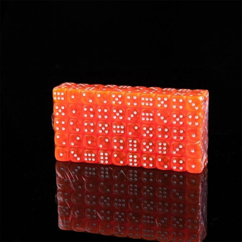 A0KA Colonful Game Dices 14mm ستة من الجوانب Dices Kids Morder Resource Dices
