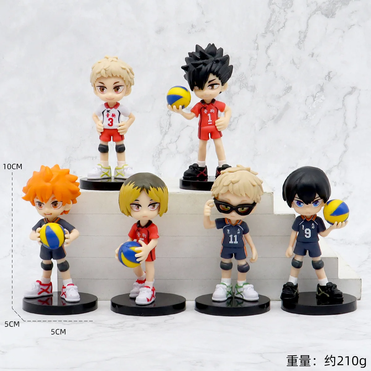 10 cm Haikyuu Pallavolo Shoyo Hinata Action Figure Q Versione Tobio Kageyama koutsrou Figurine Collezione PVC Bambola Regalo Giocattoli per bambini