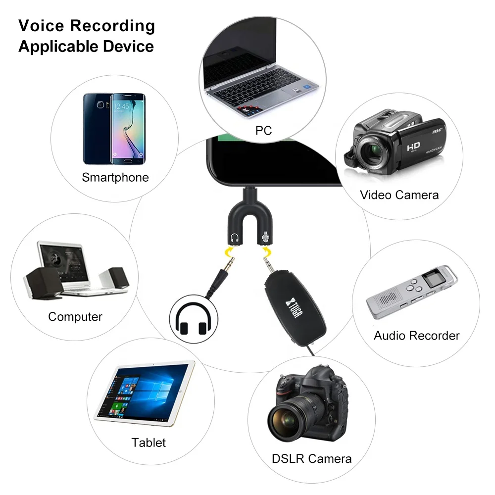 Dieci articoli TLF Xtuga KX-624 Microfono wireless universale per PC VCD o registratore
