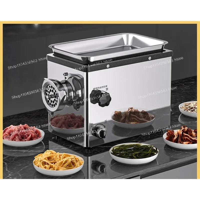 Meat Grinder Commercial Multifunctional Electric Stainless Steel Automatic High Power Meat Grinder Dumpling Stuffing Sausage