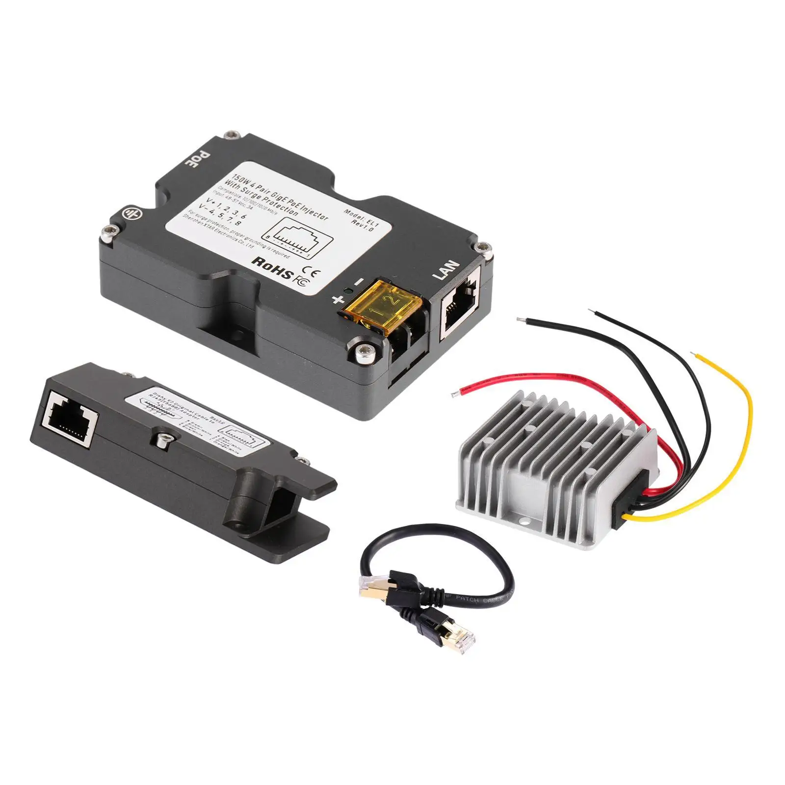 

Сетевой PoE-инжектор для роутеров, настольных ПК, ноутбуков, интернет-устройств V2, блок питания, Ethernet-адаптер, преобразователь напряжения 12В в 48В