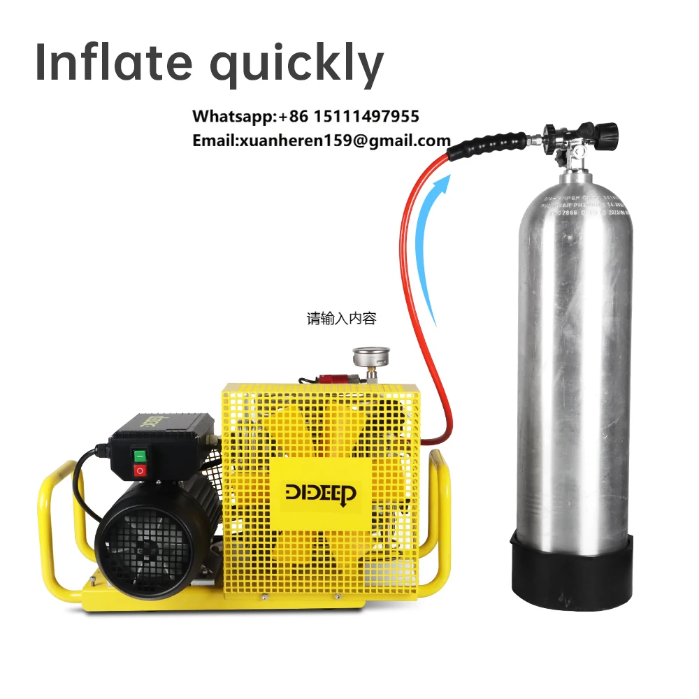 

DIDEEP 4500PSI PCP Cylinder Diving Air Tank Electric Air Compressor Pump Machine