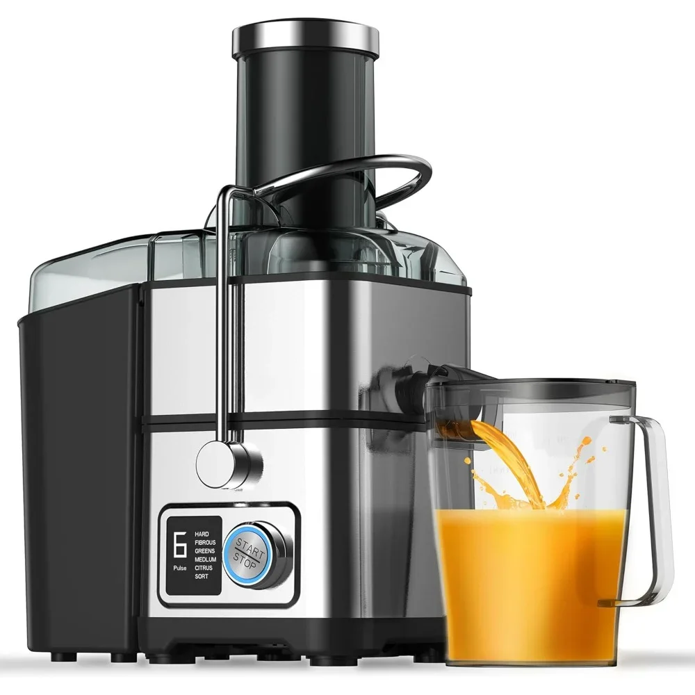 6-SPEED Juicer Machines Vegetable and Fruit, Juice Extractor with 3.5