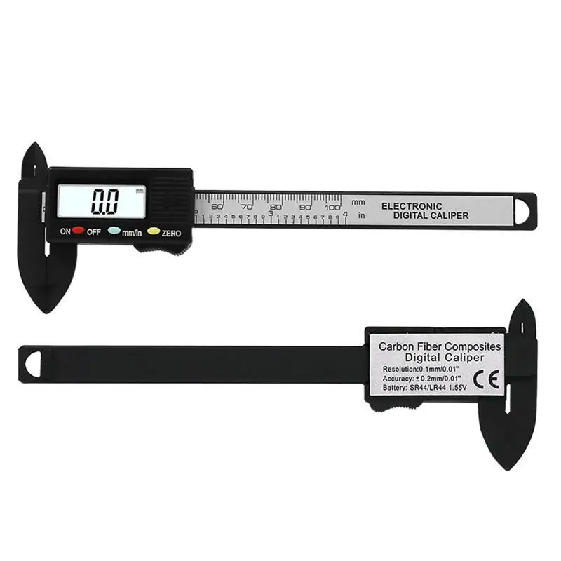 0-100mm Electronic Vernier Caliper With Screen Digital Displays Ruler Measuring Tool Inch And Millimeter for Jewelry Measurement