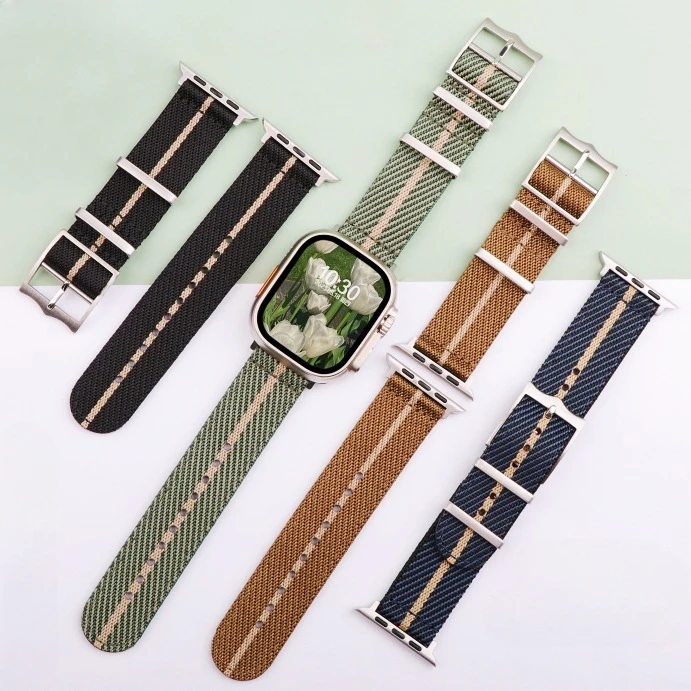 

Compatible with Apple watch band s987654321 ultra 2 jacquard woven nylon for iwatch strap 38-40-41mm 42-44-45-49mm