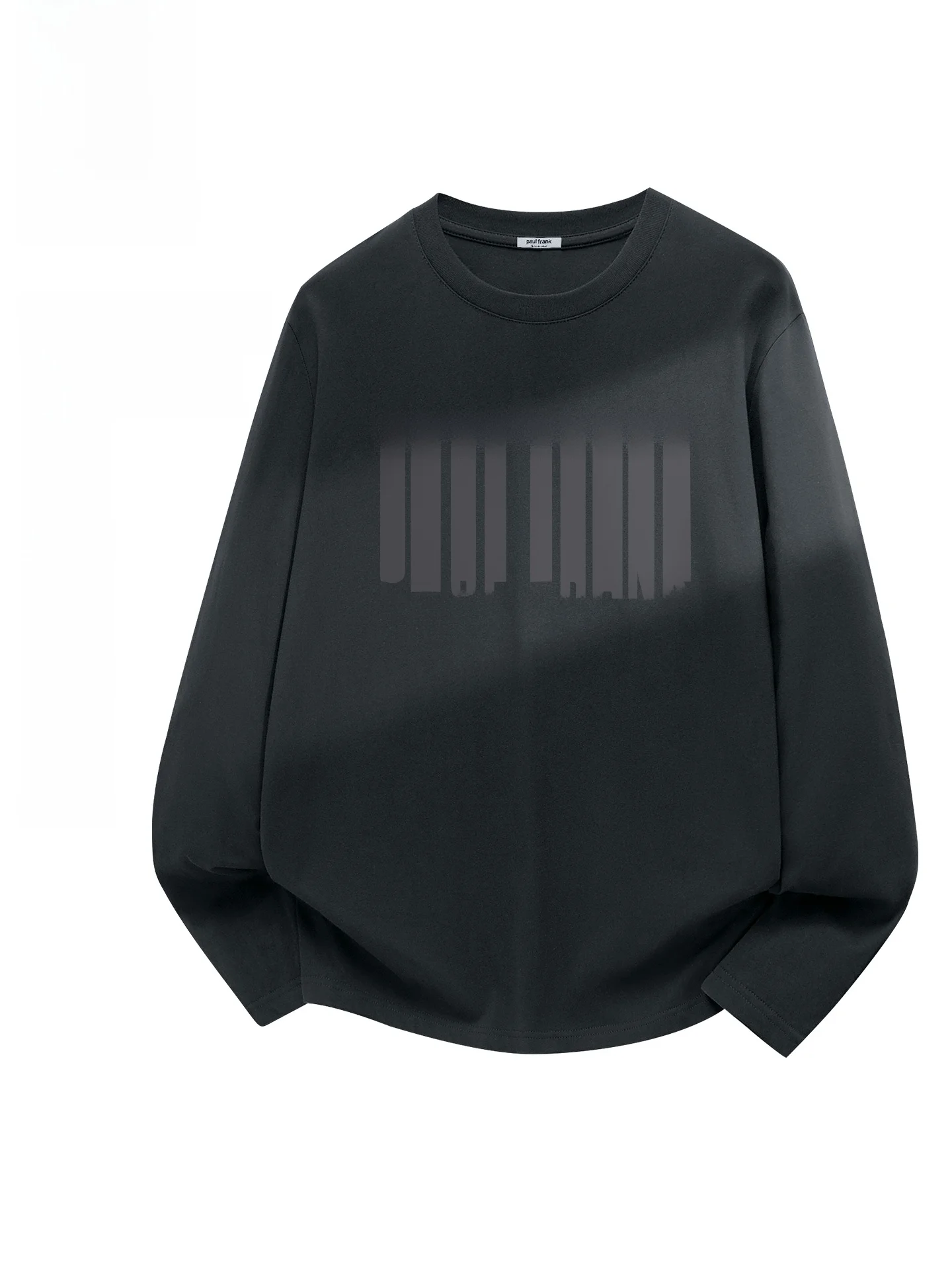 

Хлопковая футболка с длинным рукавом, повседневная, свободного кроя, молодежная, весенняя, модная, дышащая, с защитой от катышков, с круглым вырезом