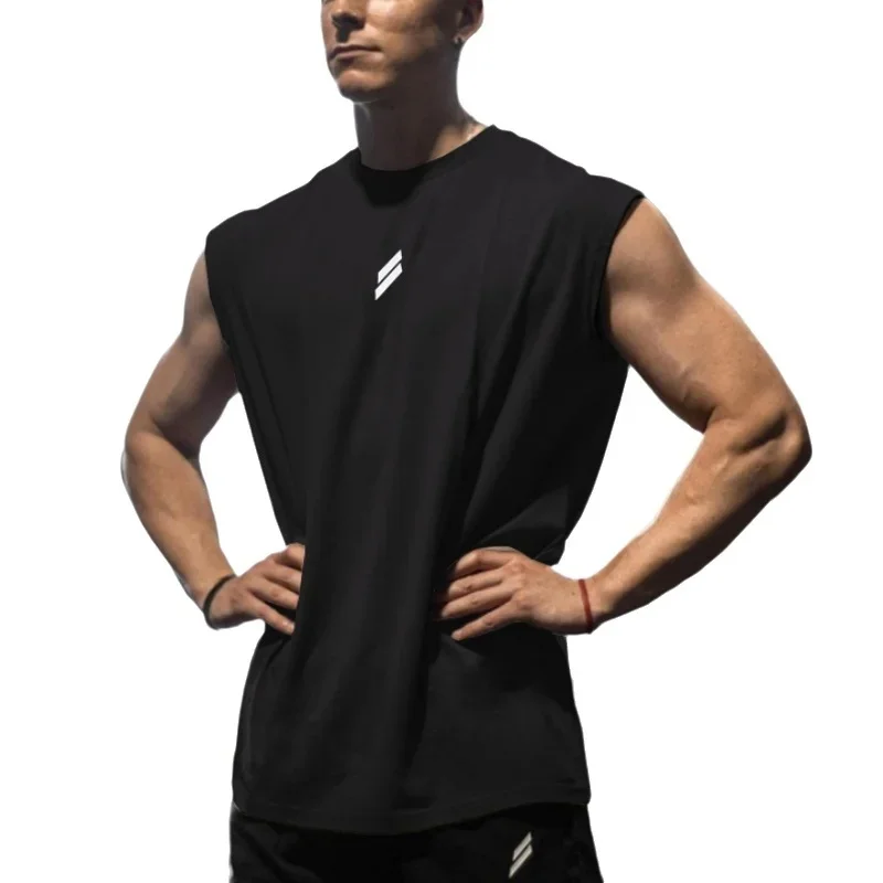 

Мужская майка для бега, летняя свободная сетчатая спортивная жилетка, быстросохнущая тренировочная футболка, мужские дышащие майки для фитнеса, топы без рукавов