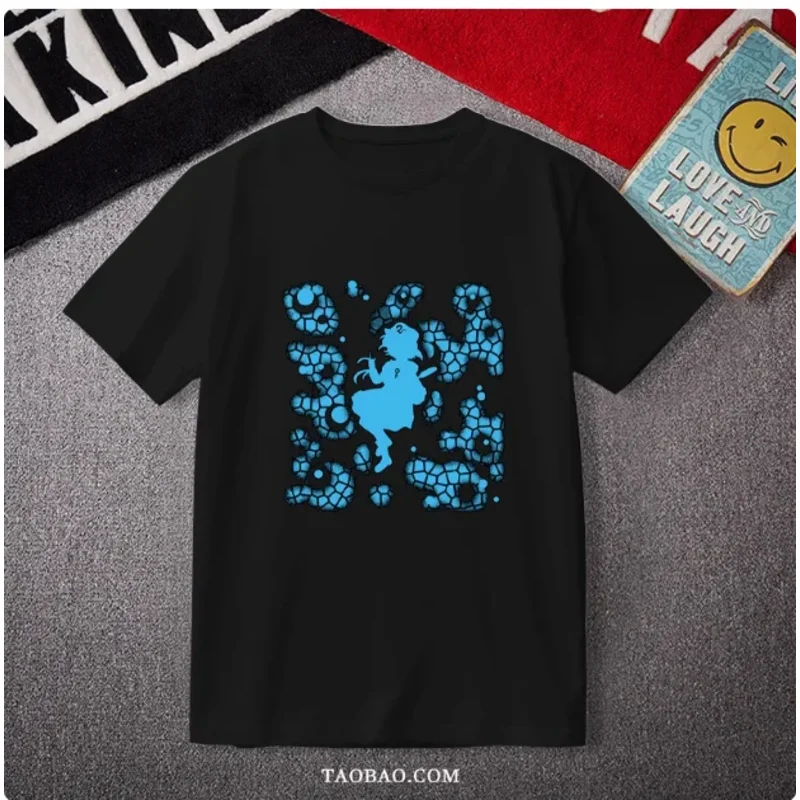 20151123 Anime Touhou Project Kawashiro Nitori Short Sleeve T-shirt Summer Cosplay Student Loose Tops New XT