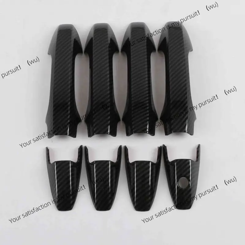 Suitable for Acura MDX handles with carbon fiber pattern exterior door handles blacked for decoration on 07-13 models