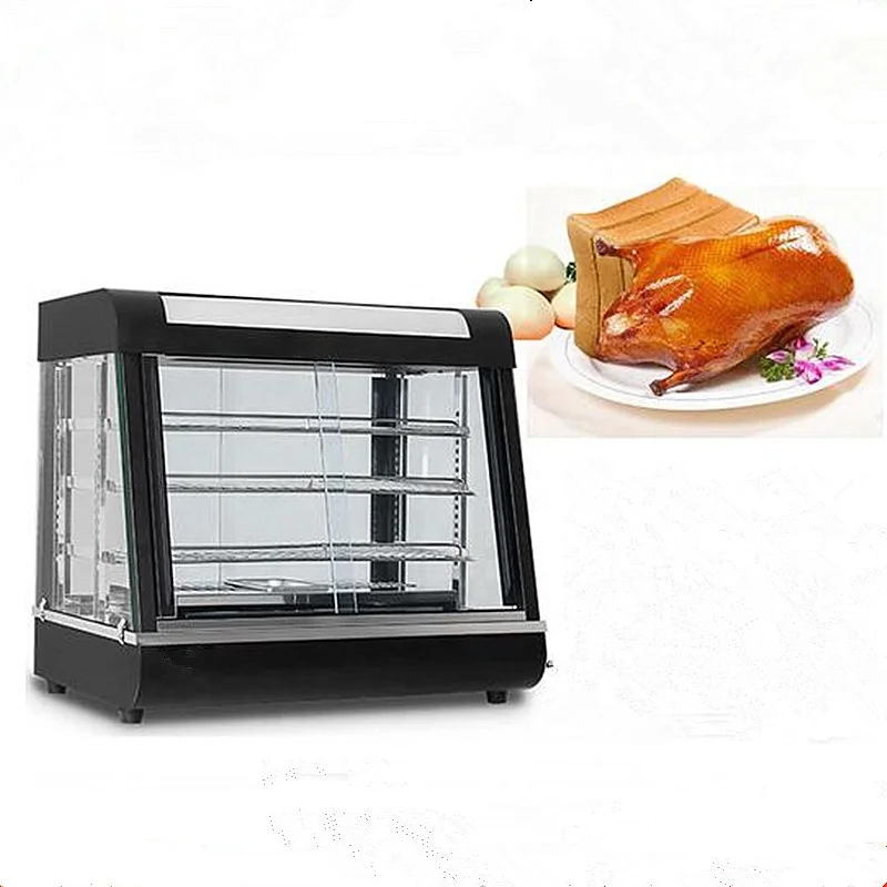 

Factory Sale Electric Commercial Black Modern Party Food Display Warmer showcase 220V