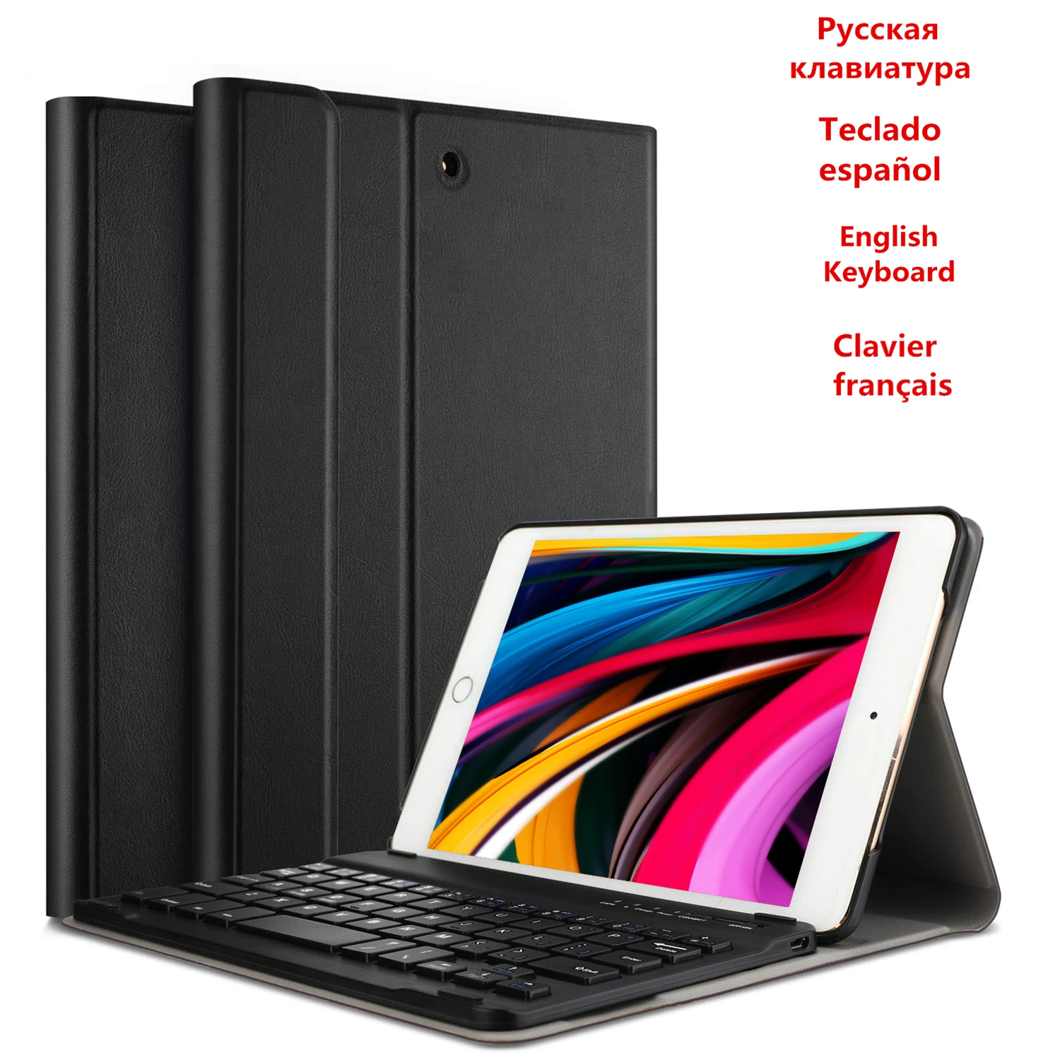 Russian Spanish Keyboard Case for IPad 7th 8 8th 10.2 9 9th Generation 10.2 2021 Air 3 10.5 2020 Pro 10.5 Cover Keyboard Keypad