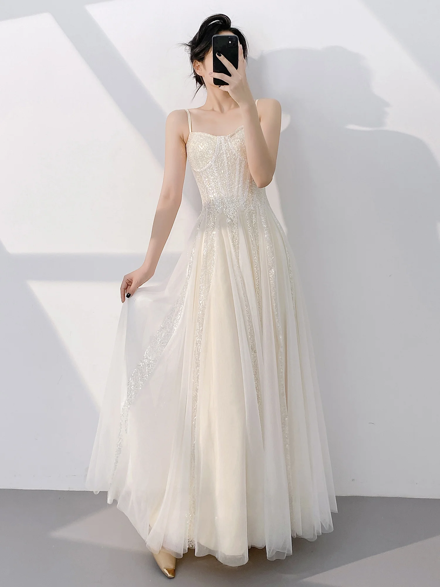 

Элегантное белое вечернее платье для женщин 2024 года: новая коллекция, люксовое, потрясающее, на бретельках, для свадьбы, помолвки, светского мероприятия, для ведущей