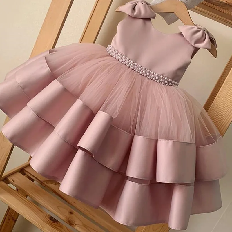 Vestido de princesa menina aniversário dress2025 novo estilo babados bonito elegante aliexpress vestido da menina de flor