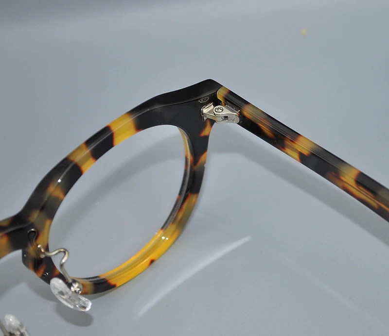 ALICIA Neue Mode Retro Runde Spektakel Luxus Acetat Brillen Kleine Größe Brillen Optische Verordnung Rahmen Mann Frauen – Detail 8