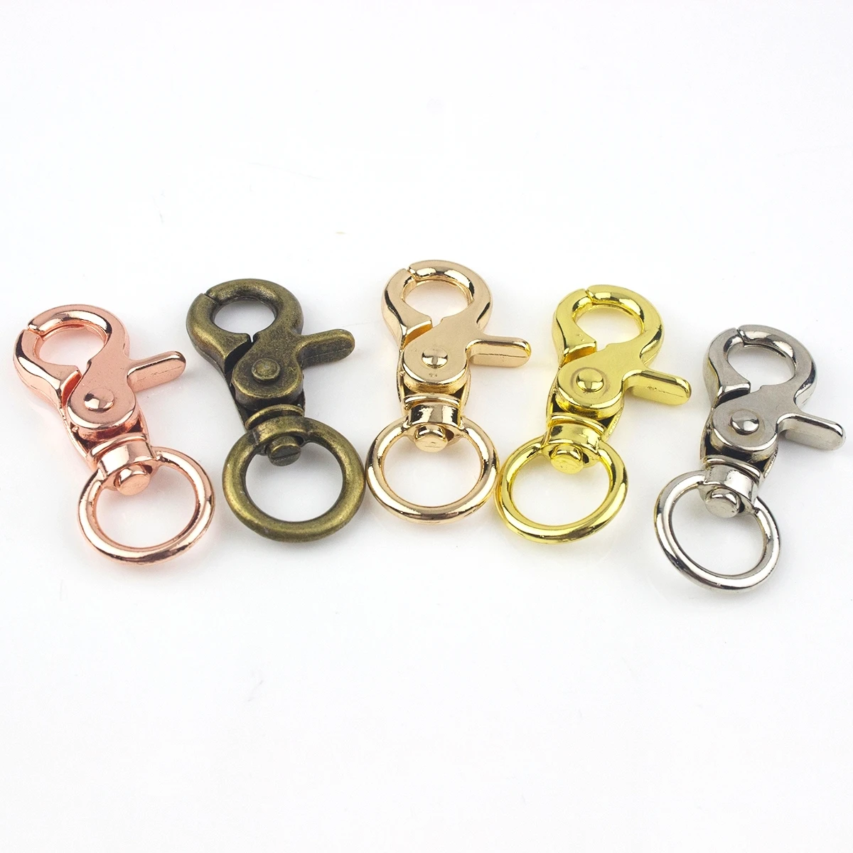 1x Alloy Snap Hook Trigger Lobster Clasps Clips Spring Gate Leather Craft Pet Leash Bag Strap Belt Webbing Keychain Hooks