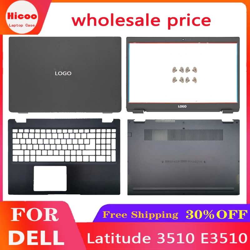 New For DELL Latitude 3510 E3510 L3510 08XVW9 0JYG4Y 0MH24R LCD Back Cover Front Bezel Palrmest Bottom Case Brown Housing Case