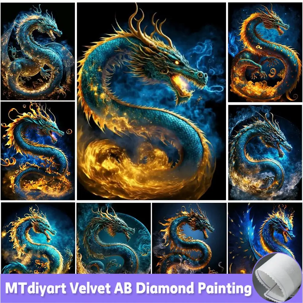 

Алмазная живопись AB Dragon 2023 Новое поступление Фэнтези мультфильм 5D Сделай Сам мозаика мечты изображения ручной работы бархатный холст свадебный подарок