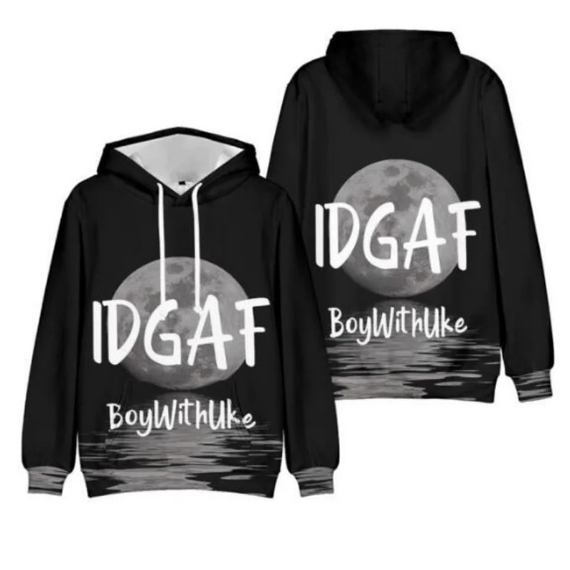 BOYWITUKE TOXIC IDGAF Merch 후드티, 맨투맨 스트리트웨어 y2k 의류, 십대 소년 맨투맨, 신제품