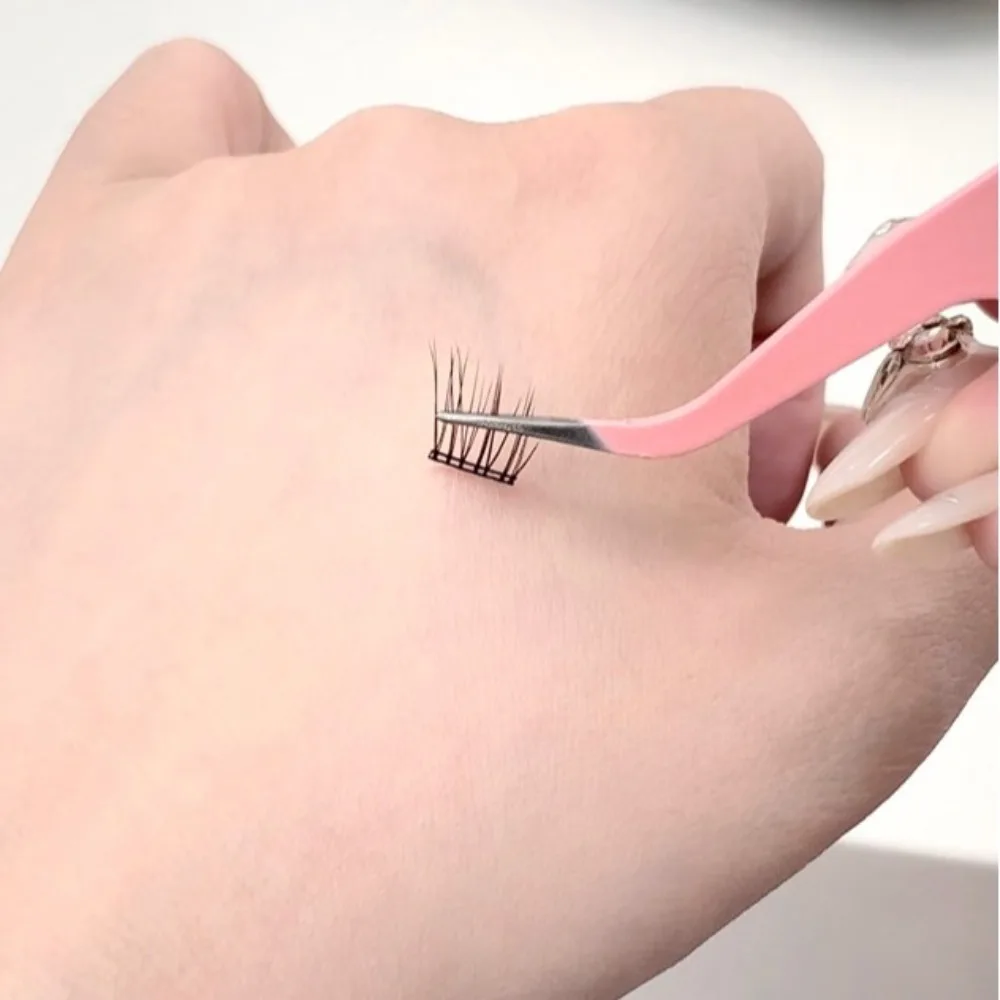 Sweet DIY Self-adhesive Lash Clusters Wispy Manga Adhesive False Eyelashes Extension Individual Glue Free Fake Lashes Lady