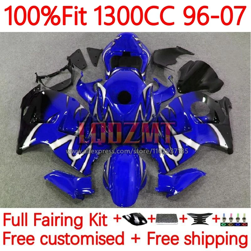 Injection For SUZUKI Hayabusa GSXR 1300 GSXR1300 1996 1997 1998 1999 2000 2001 2002 03 04 05 06 07 Fairing 171No.40 Stock blue