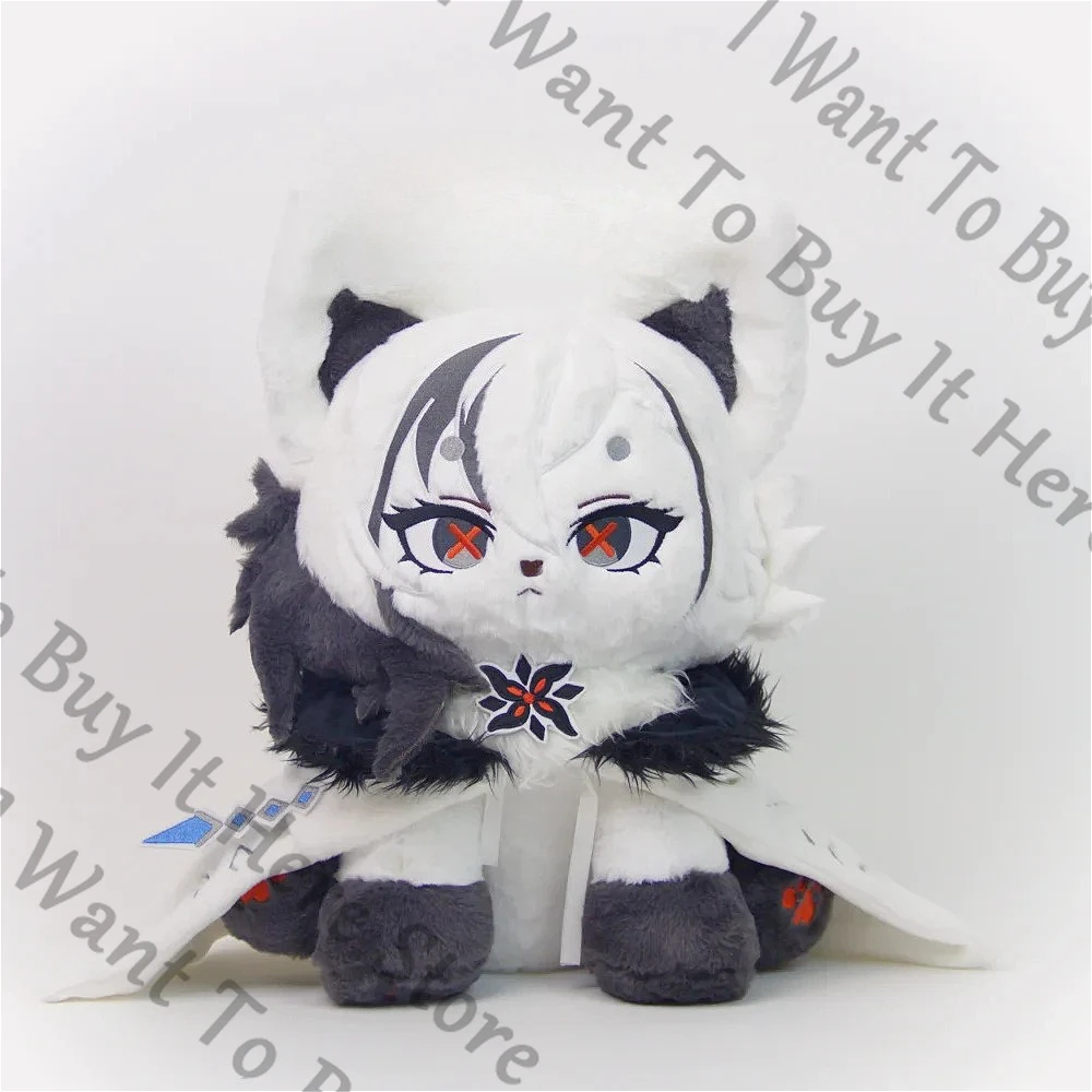43 cm Anime Genshin Impact Arlecchino Peruere Cosplay Cartoon Sitzposition Maumet Kissen Flauschiges Kissen Baumwolle Puppe Geschenk