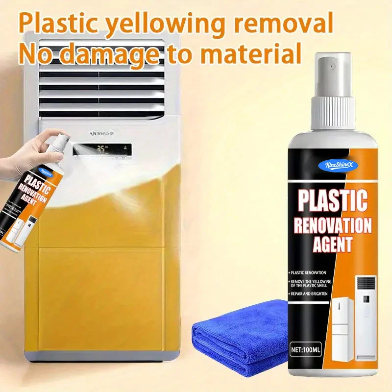 100ml Plastic Renovation Agent Spray Anti-Yellowing Agent Removing Yellowing Repairing Brightening Auto Home Bathroom Kitchen