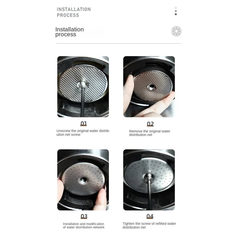 Promotion!Precision Shower Screen For Breville 8 Series Coffee Machine Contact Shower Screen Puck Screen Filter Mesh Durable Eas