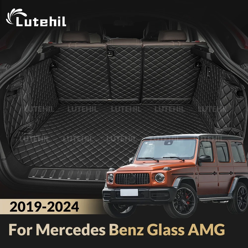 Cargo Liner For Mercedes Benz Glass AMG 2019-2024 23 22 21 Car Trunk Mats Carpet With Backrest Protectors Cargo Mats Accessories