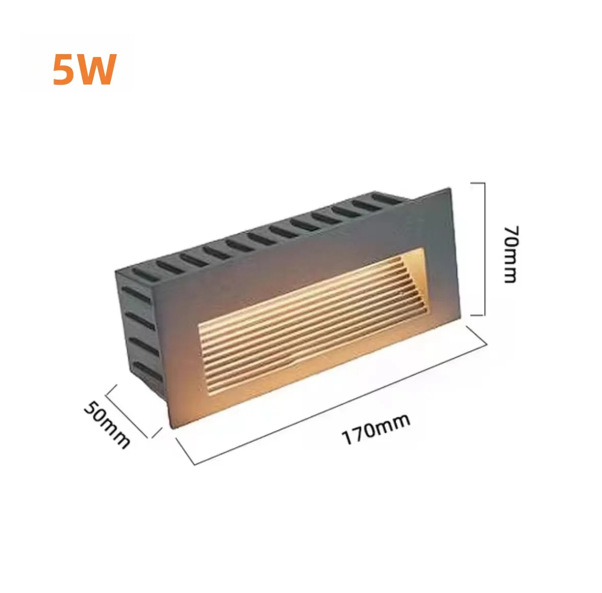 ANADnight LED IP65 Waterproof Stair Step Light Outdoor Wall Light Corner 220V 3