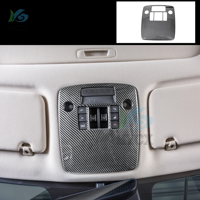 Car Reading Light Cover trim decoration strips Interior roof Lamp Frames auto accessorie For KIA Carnival (Sedona) KA4 2022