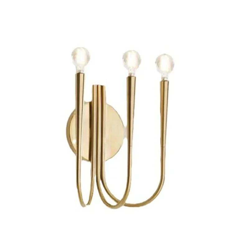 

Nordic post-modern simple wall lamp, light luxury gold designer creative personality bedroom bedside stairs