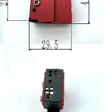 Foot Switch 220V Red Black Plastic Pedal Control For Mill Hoist And Grinding Machine Hands Free Operation Industrial Transfer To