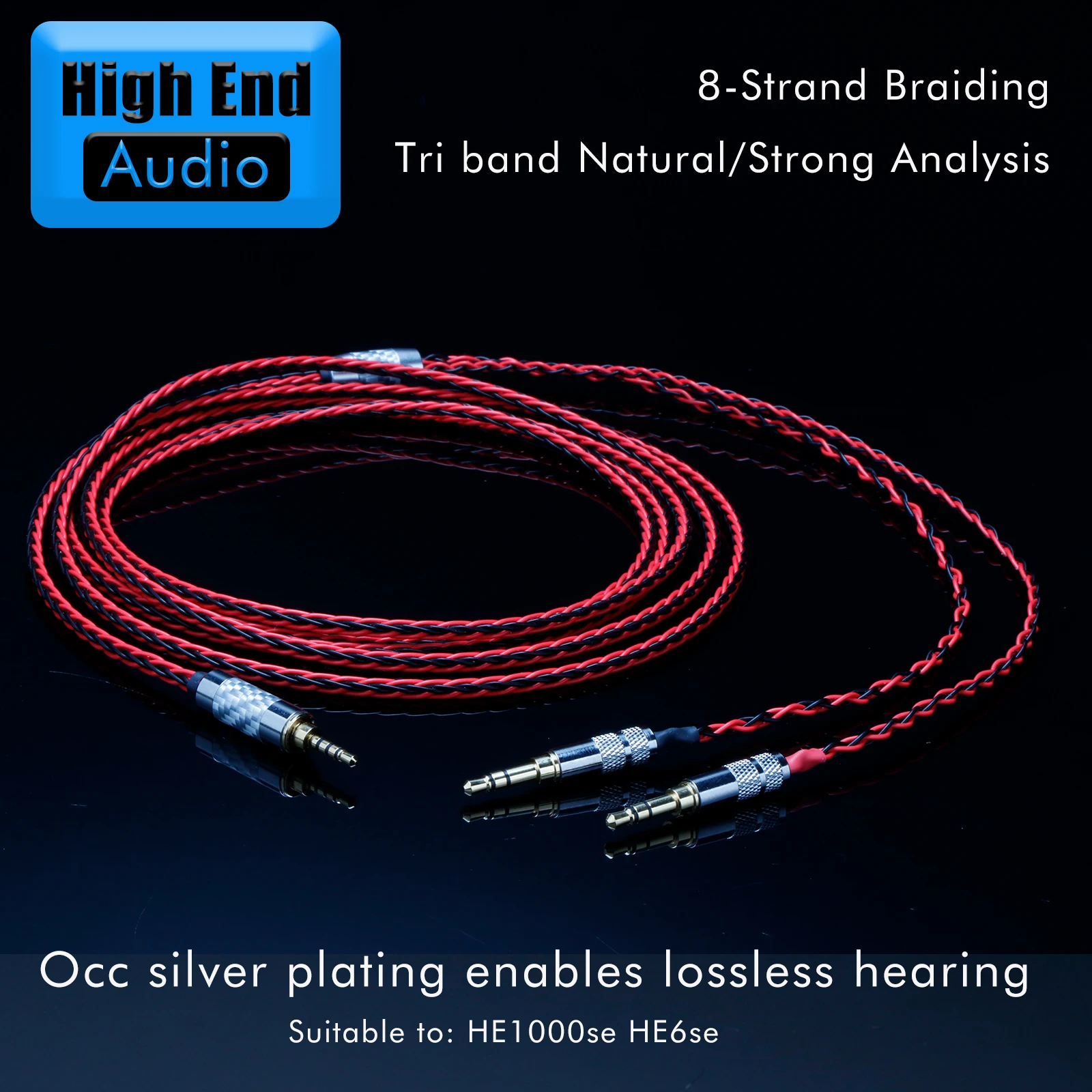 Preffair 16 Cores 4 pin Xlr 4.4 2.5mm Headphone Earphone Cable For 3.5mm sundara HE1000se HE6se he400 Z7M2