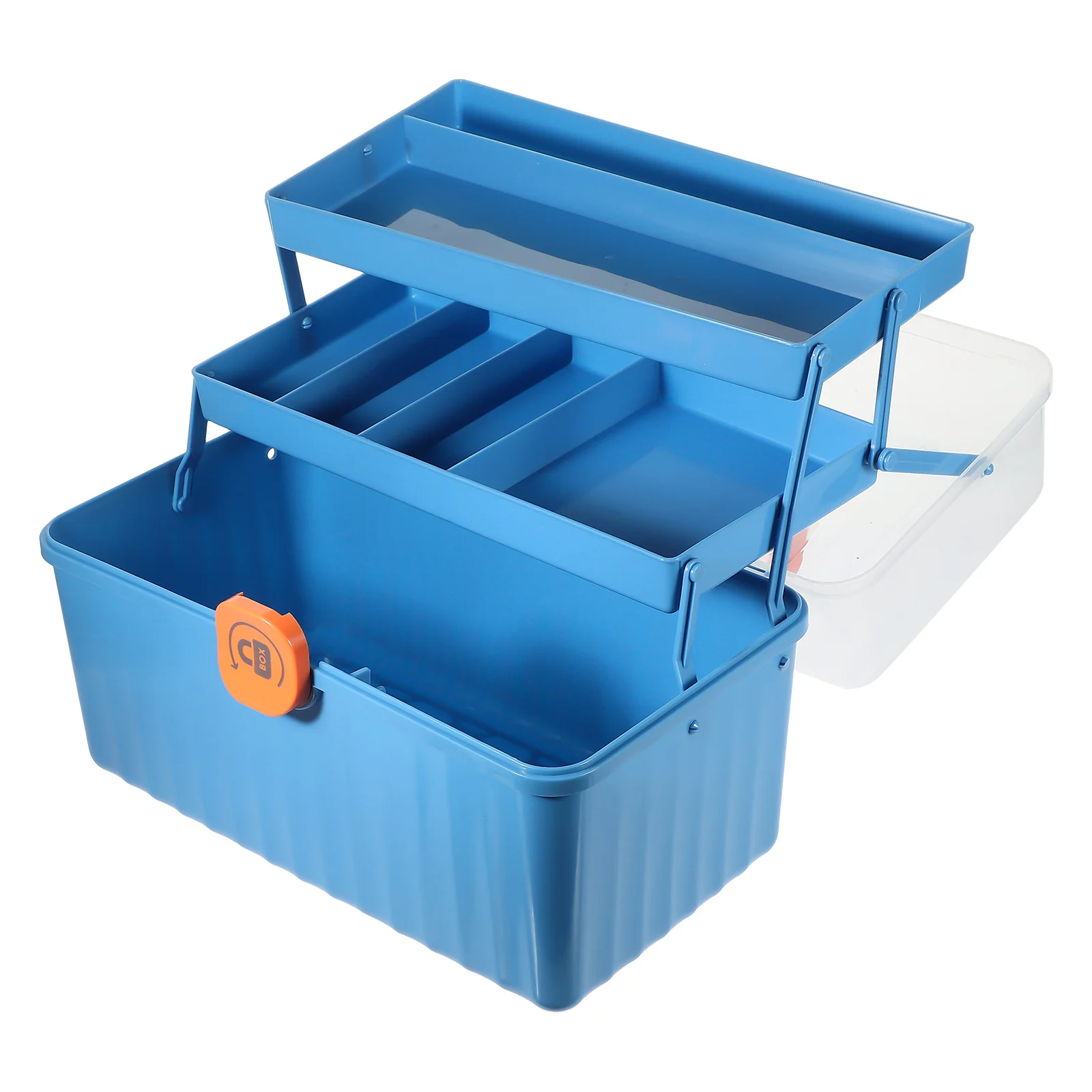 First Aid Box Empty Portable Medicine Case with Handle Multi-Function Storage for Home Camping Sports Team Sturdy Lightweight