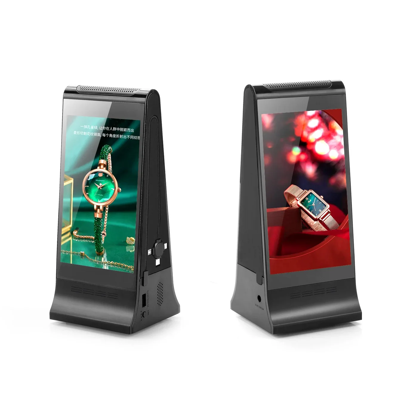 FYD-868 RK3568 battery powered Android digital restaurant hotel table top video advertising touch screen lcd display player