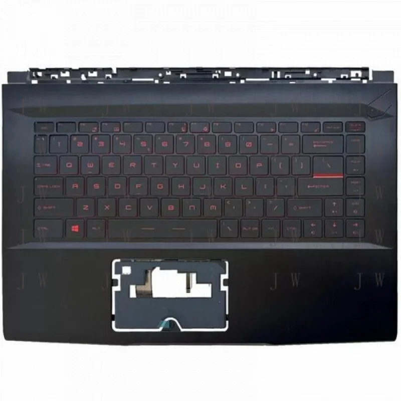 

Новая верхняя панель корпуса (палмрест) для MSI GF63 GF63 8RC GF63 8RD с красной подсветкой клавиатуры (US)