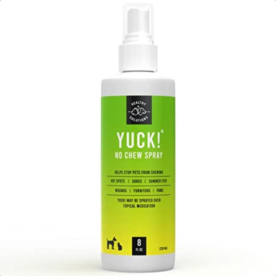 

Bitter Spray for Dogs No Chew Spray Best No Bite Spray for Dog Puppies Cats Stop Pets from Chewing on Furniture Paw Wounds More