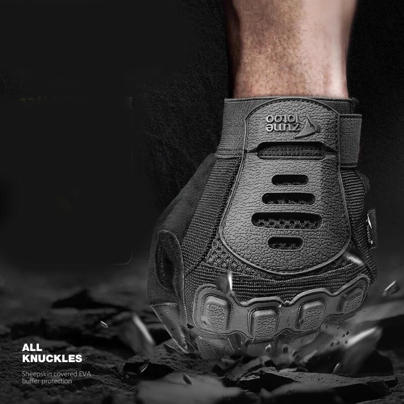 Outdoor Portable EDC Multi-functional Tactical Gloves Full-finger Self-defense Gloves Tools