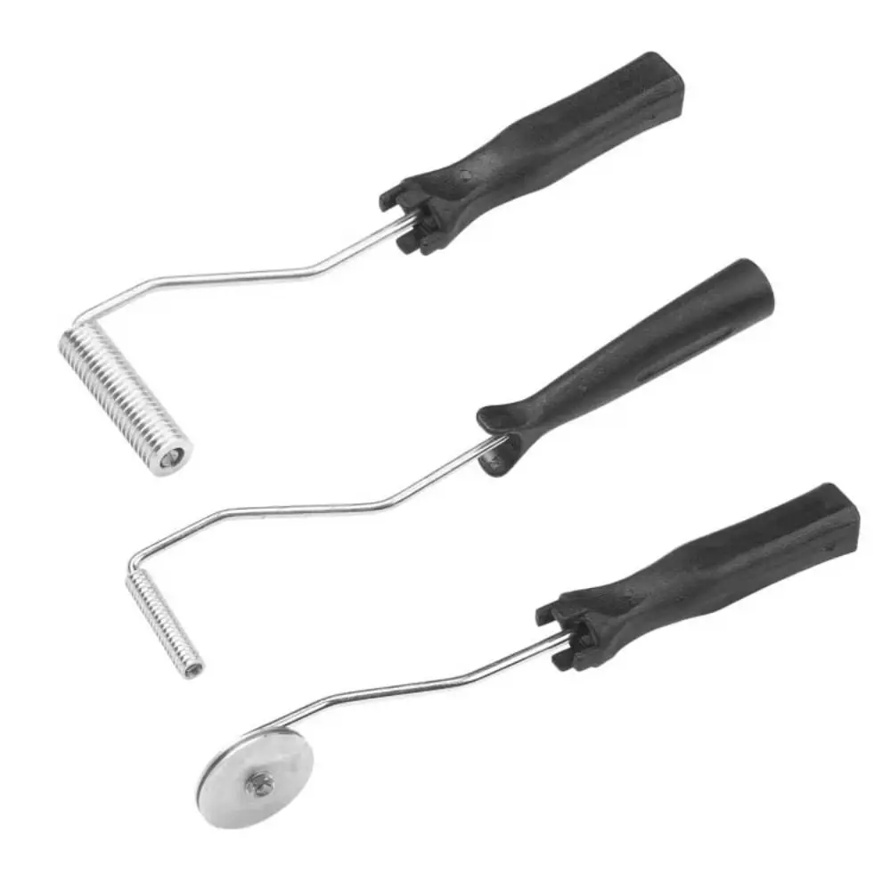 3pcs/set Non-slip Fiberglass Roller Tools Wear Resistant Multifunctional Fiberglass Bubble Paddle Tool Aluminum Alloy Portable