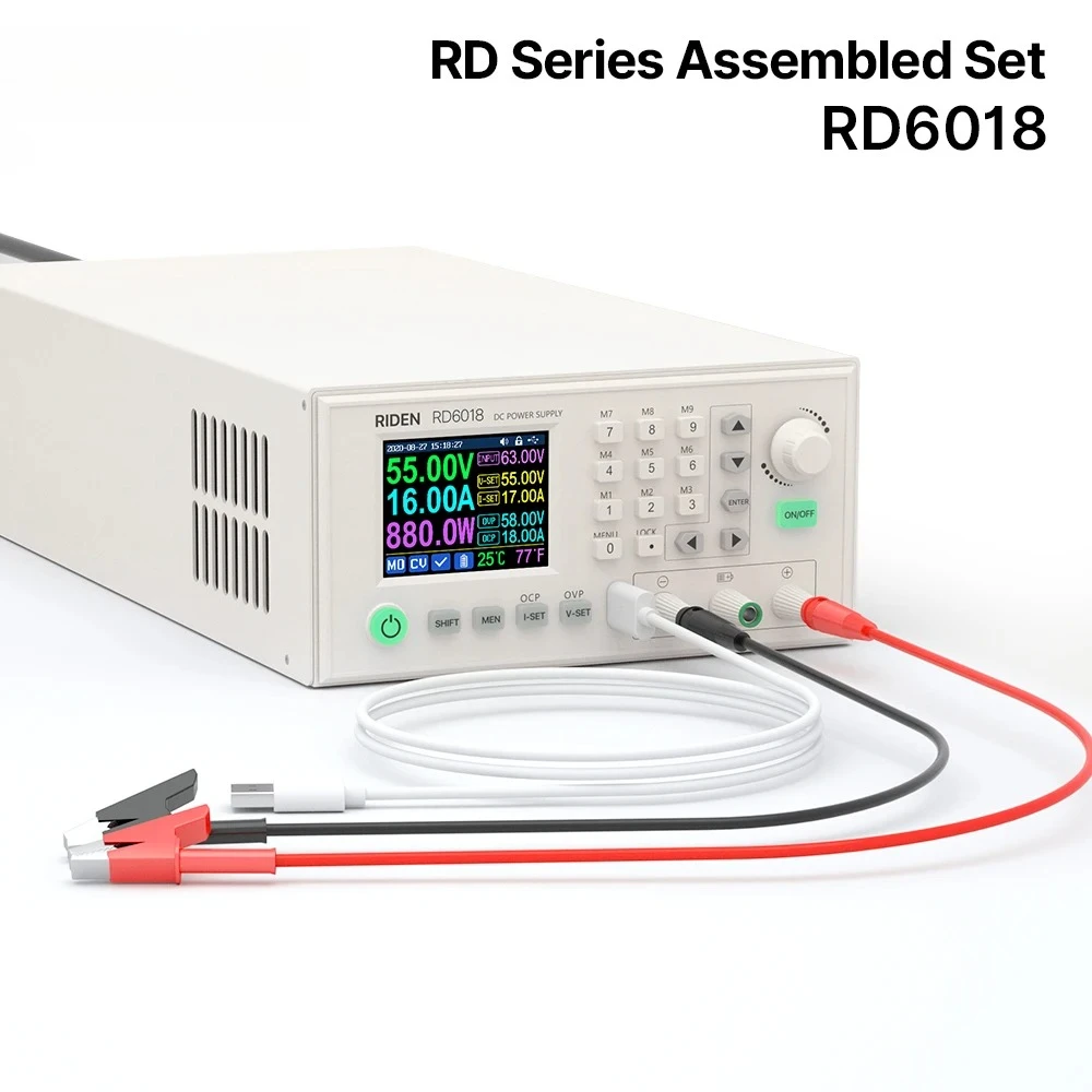 RD6018-W Assembled Set 60V 18A USB AC To DC Adjustable Step Down Voltage for Electrolytic Electroplating Experiments