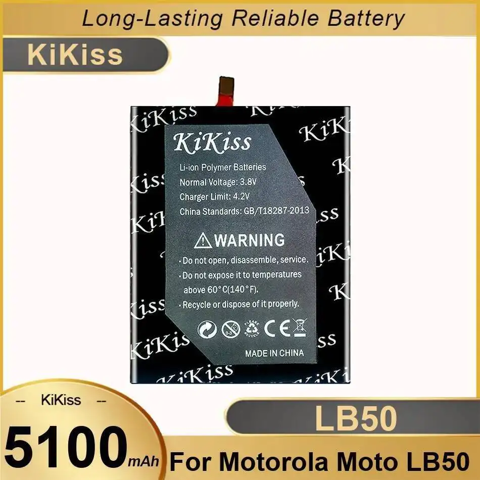 

Сменный аккумулятор для мобильного телефона высокой емкости премиум-класса для Motorola Moto LB50, 5100 мАч