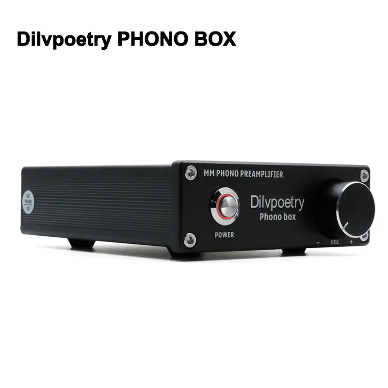 Мини-усилитель dilvpoet PHONO BOX, Hi-Fi DAC усилитель звука, предусилитель для записи, проигрыватель виниловых записей