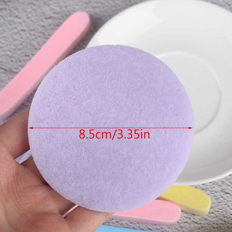 12pcs compressed facial cleansing sponge 4 color Round Wash Face Sponges for Women Compress Exfoliating Removal Sponge