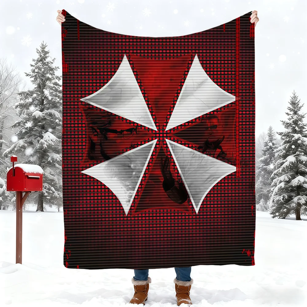 R-Resident E-Evil-ES U-Umbrella-ES Game Blanket Blanket for Home Bedroom Bed Sofa Picnic Travel Office Cover Blanket Kids