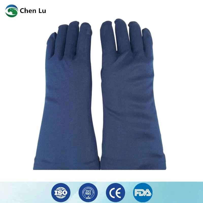 High quality x-ray protective lead gloves Nuclear Power Plantuse radiological protection 0.25/0.35mmpb dark blue lead gloves