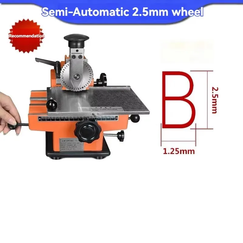 Manual Metal Nameplate Marking for Aluminum Labeling Mosaic Carving Tool Sign Engraving Printer 1 Sold