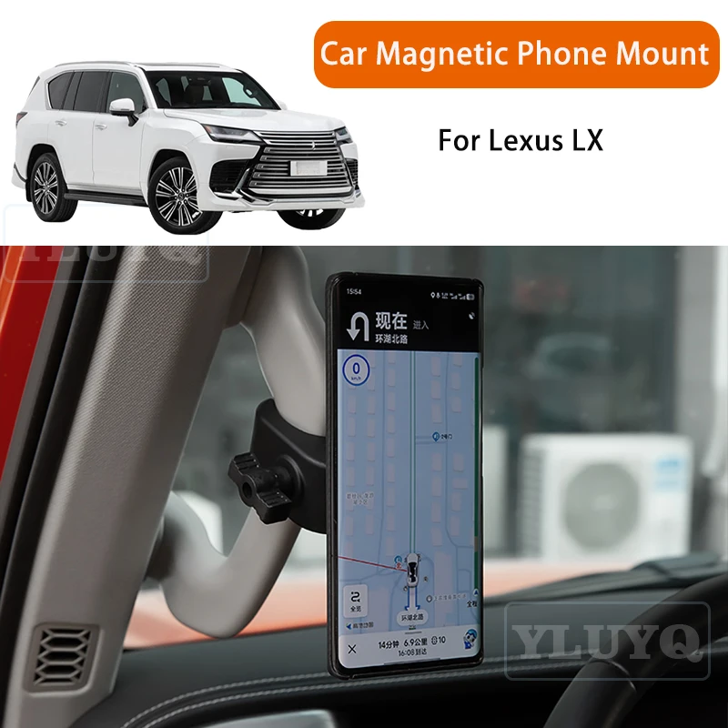 

For Lexus LX Car Magnetic Phone Holder, Gravity Navigation Mount, A-Pillar, Passenger Side, Car Interior Accessories